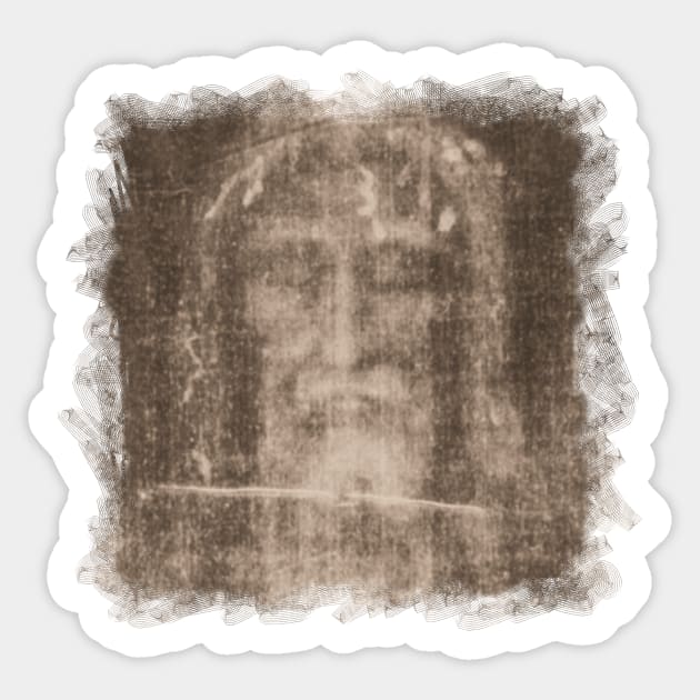 The Shroud of Turin Jesus Holy Face Veronicas Veil Mandylion Edessa 101 Sticker by hispanicworld